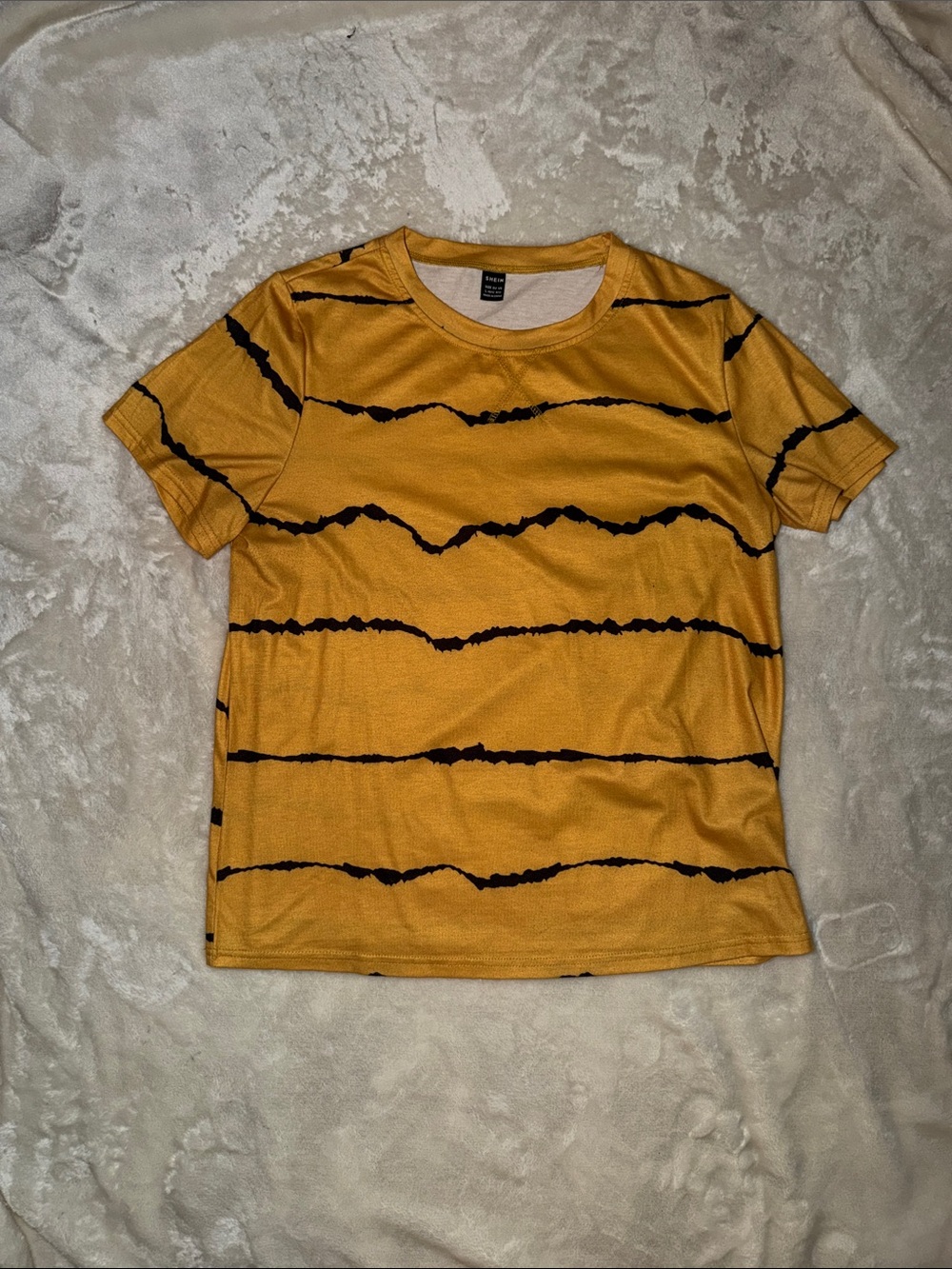 Men's Mustard Yellow Striped Tee